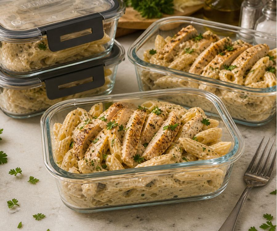 creamy chicken pasta meal prep storage.jpg