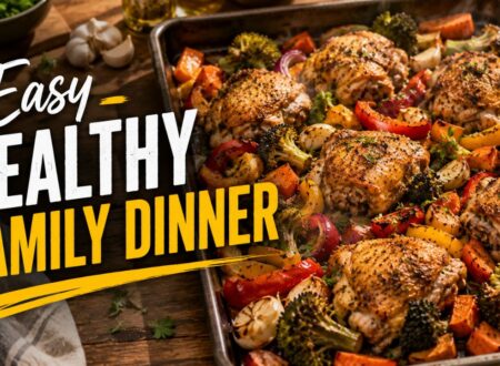 Easy One-Pan Garlic Chicken and Vegetables Recipe (Healthy Family Dinner in 30 Minutes) 4 easy one pan garlic chicken and vegetables recipe healthy family dinner