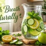 How to get fresh breath naturally with healthy foods detox drinks cucumber mint water and healthy hydration recipes