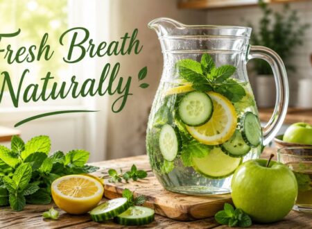 How to get fresh breath naturally with healthy foods detox drinks cucumber mint water and healthy hydration recipes