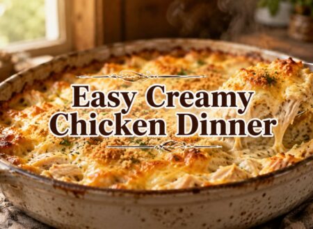 Million Dollar Chicken Casserole recipe baked creamy cheesy family dinner casserole